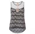 Cute sleeveless blouse with white edge